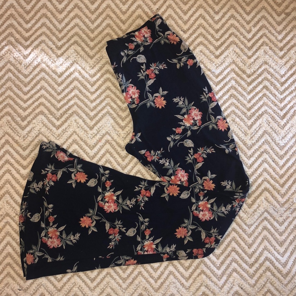 Flowy floral pants
